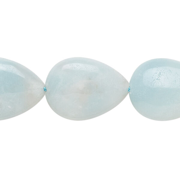 Amazonite 1pkg1, teardrop bead natural 15.5-16 inch 20x15mm image number 0