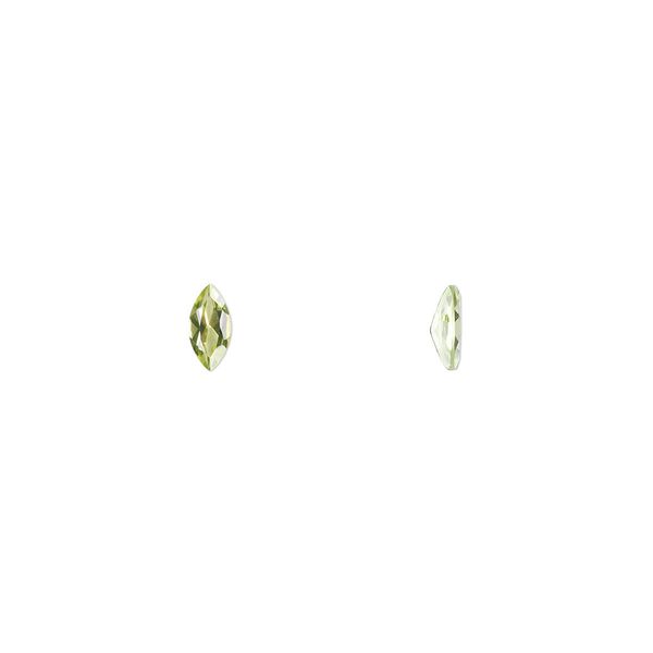Peridot 1pkg4, hand-cut faceted marquise gem natural 6x3mm image number 0