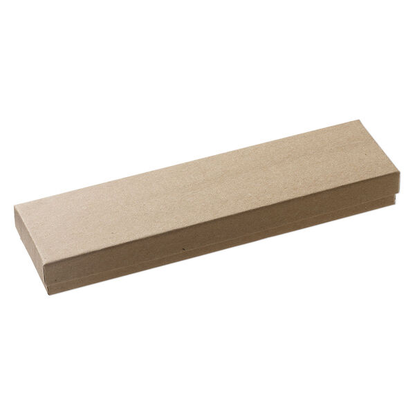 Paper / "cotton" (polyester) 1pkg6, rectangle box kraft 8x2x.88 inch image number 1