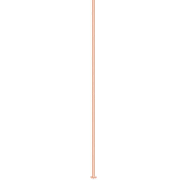 Head pin, copper, 2 inches, 21 gauge. Sold per pkg of 100. image number 0