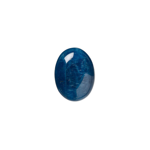 Blue apatite 1pkg1, oval cab natural calibrated 16x12mm image number 0