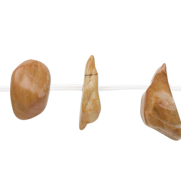 Tigerskin "jasper" 1pkg8, top-drilled nugget bead natural D grade, small to large image number 0
