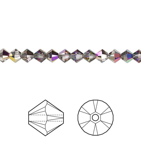 Bead 144pk crystal electra, Crystal Passions® 4mm bicone 5328 image number 0