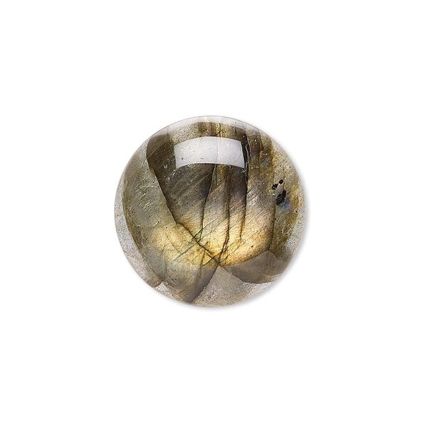 Labradorite 1pkg1, calibrated round cab natural B grade, 20mm image number 0