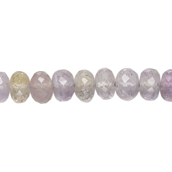 Amethyst / citrine / ametrine 1pkg1, hand-cut micro-faceted rondelle bead 14 inch 8x5mm-8x6mm image number 0