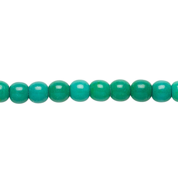 Magnesite 1pkg1, round bead 15 inch 5-6mm image number 0