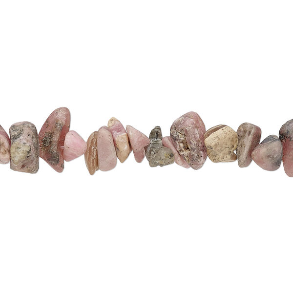 Rhodochrosite 1pkg1, matte chip bead natural 15 inch medium image number 0
