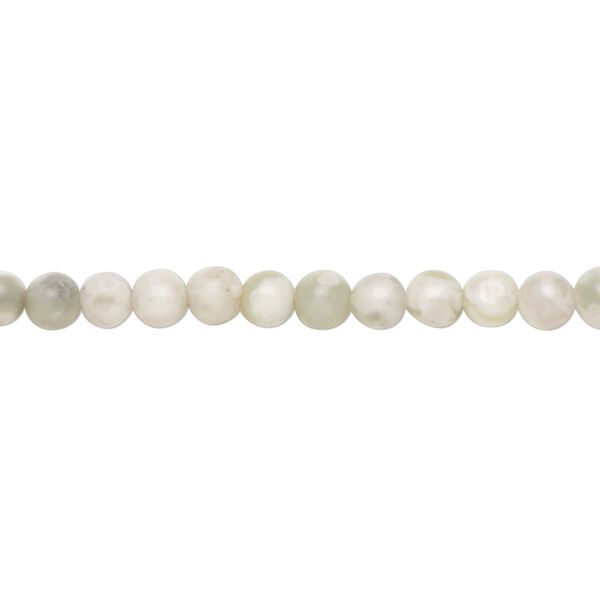 Peace "jade" 1pkg1, round bead natural 15.5-16 inch 4mm image number 0