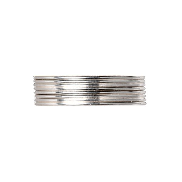 Wire, Argentium® silver, full-hard, round, 20 gauge. Sold per pkg of 5 feet. image number 0