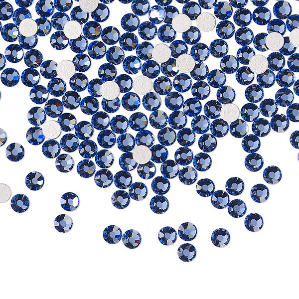 Flat back 1440pk blue violet foil back, Preciosa MAXIMA Czech crystal hotfix rhinestone 2.7-2.9mm chaton rose round SS10 image number 0