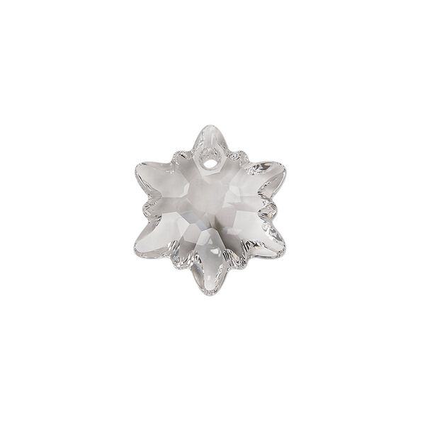 Drop 1pk crystal, Crystal Passions® 18mm pendant edelweiss 6748 image number 0