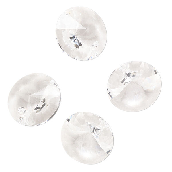 Drop 4pk crystal, Preciosa Czech crystal 14mm pendant rivoli image number 0