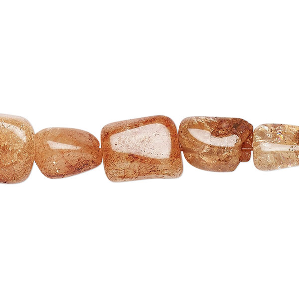 Ice flake quartz 1pkg1, crackle nugget bead 15.5-16 inch small image number 0