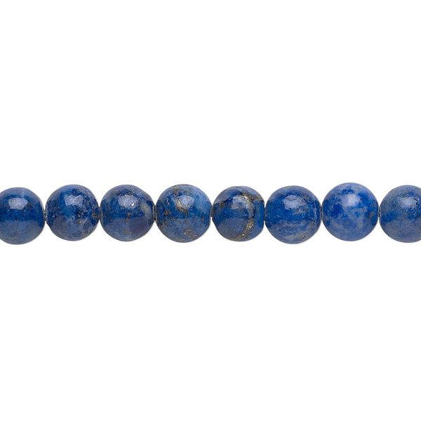 Denim lapis 1pkg1, round bead natural 15.5-16 inch 6mm image number 0