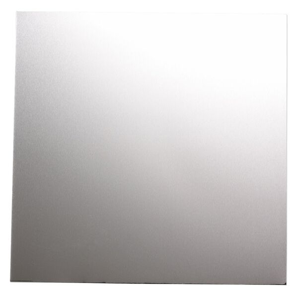 Sheet, anodized aluminum, silver, 5-3/4 x 5-3/4 inch square, 26 gauge. Sold individually. image number 0