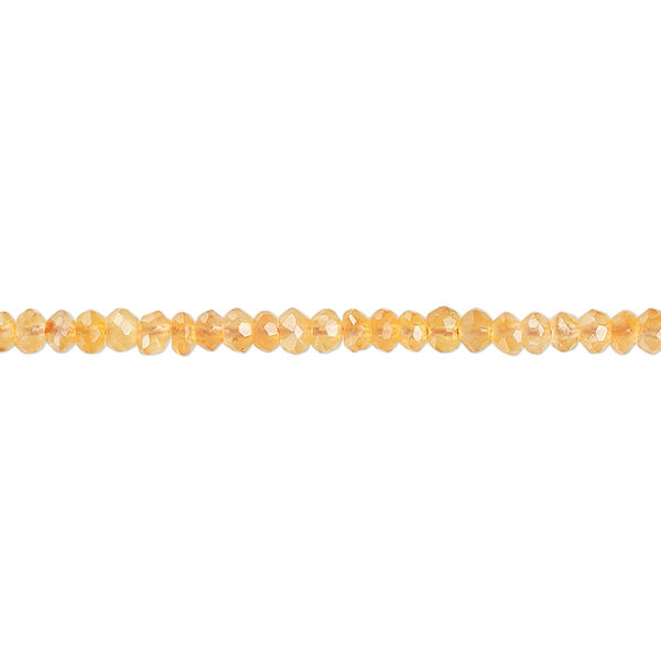 Carnelian 1pkg1, hand-cut faceted rondelle bead 14 inch 2x1mm-3x2mm image number 0
