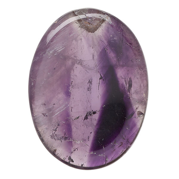 Amethyst 1pkg1, oval worry stone natural C grade, 35x25mm image number 0
