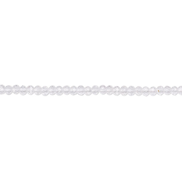 White topaz 1pkg1, faceted round bead natural 12 inch 2mm image number 0