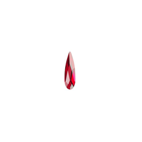 Flat back 180pk light Siam foil back, Swarovski® 10x2.8mm raindrop 2304 image number 0