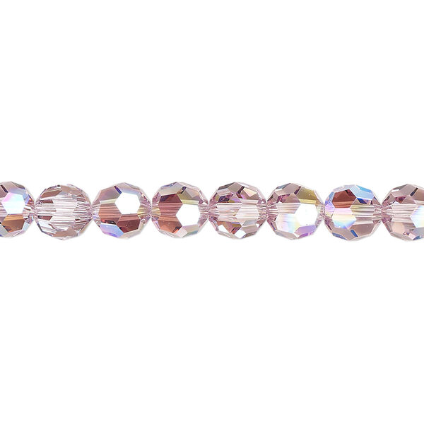 Bead 144pk light amethyst shimmer, Crystal Passions® 6mm round 5000 image number 0