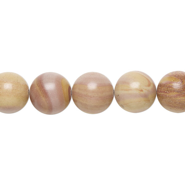Autumn hickoryite 1pkg1, polished round bead natural 15.5-16 inch 10mm image number 0
