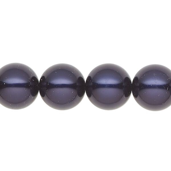 Pearl 30pk dark blue, Preciosa Czech crystal 12mm round image number 0