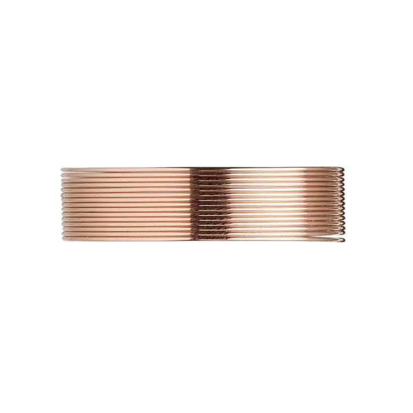 Wire, 12Kt rose gold-filled, half-hard, round, 24 gauge. Sold per pkg of 5 feet. image number 0