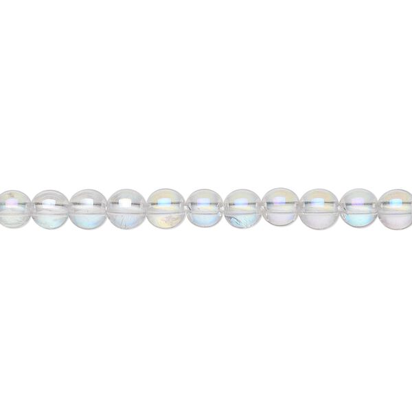 Quartz crystal 1pkg1, AB round bead 15.5-16 inch 4mm image number 0