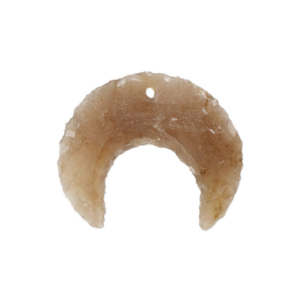Fancy jasper 1pkg1, hand-knapped naja moon focal natural 25x22mm-27x23mm image number 0