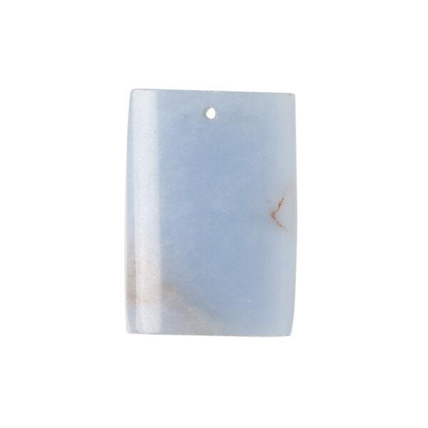 Drop, angelite (waxed), 25x18mm hand-cut rectangle, B grade, Mohs hardness 3 to 3-1/2. Sold individually. image number 0