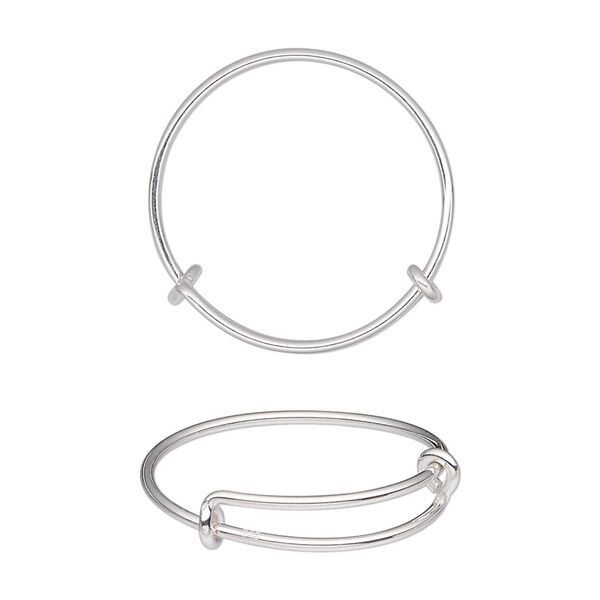 Ring, sterling silver, 1mm wide, adjustable from size 9-15. Sold individually. image number 0