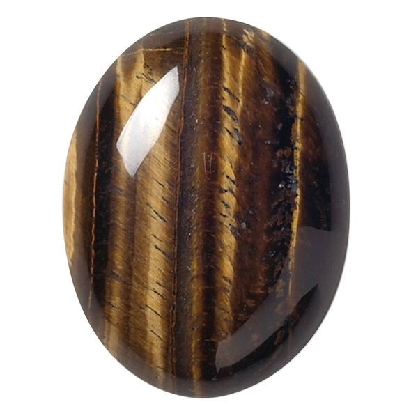Tigereye 1pkg1, calibrated oval cab natural B grade, 40x30mm image number 0