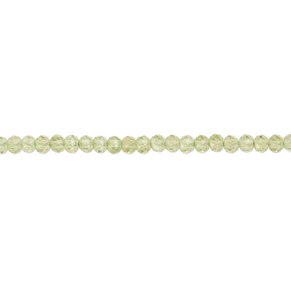 Peridot 1pkg1, faceted round bead natural B+ grade, 13 inch 2mm image number 0
