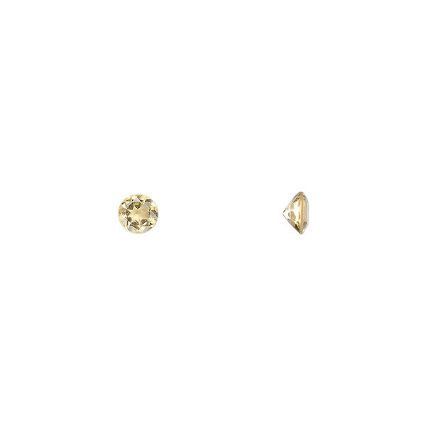 Citrine 1pkg4, hand-cut faceted round gem 4mm image number 0