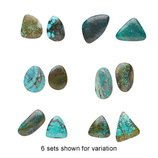 Turquoise 1pkg2, non-calibrated freeform cab mix 52x41mm-82x67mm image number 0