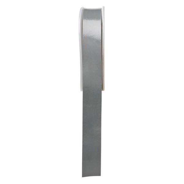 Cord, leather, grey, 20mm flat. Sold per 5-yard spool. image number 0
