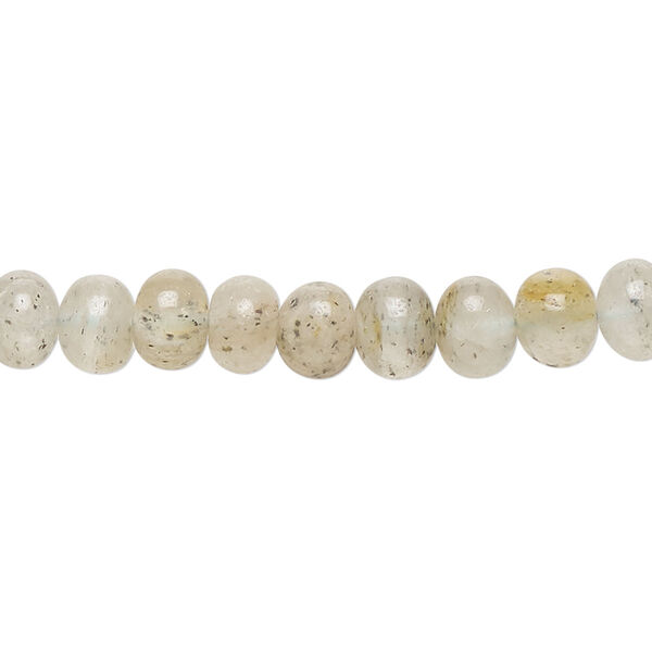 Bead, moss golden beryl (natural/heated), light, 6x4mm-7x5mm hand-cut faceted rondelle, C grade, Mohs hardness 7-1/2 to 8. Sold per 14-inch strand, approximately 75 beads. image number 0