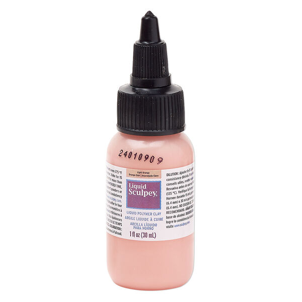 Liquid polymer clay 1pkg1, 1 fluid ounce light orange Liquid Sculpey® image number 0