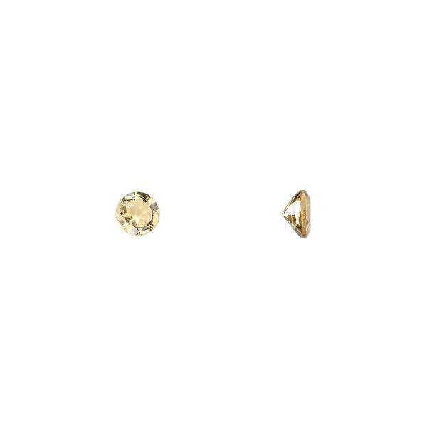 Citrine 1pkg4, hand-cut faceted round gem 4.5mm image number 0