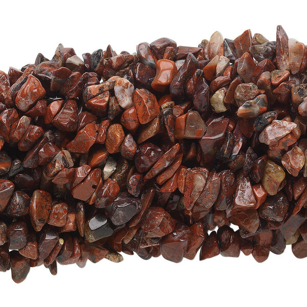 Brecciated jasper 1pkg10, chip bead natural 34 inch medium image number 0