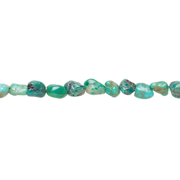 Turquoise 1pkg1, pebble bead 15 inch small image number 0