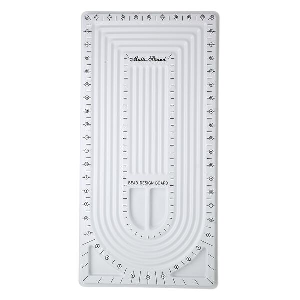 Bead board, plastic, white, 21 x 10-1/2 inch rectangle. Sold individually. image number 0