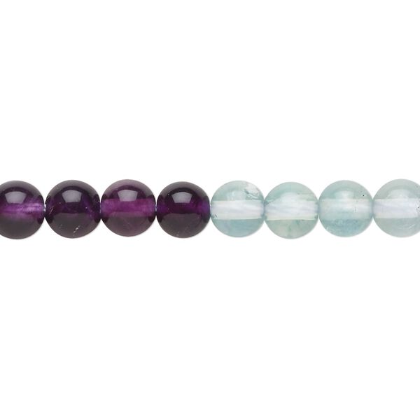 Multi-fluorite 1pkg1, round bead natural 15.5-16 inch 6mm image number 0