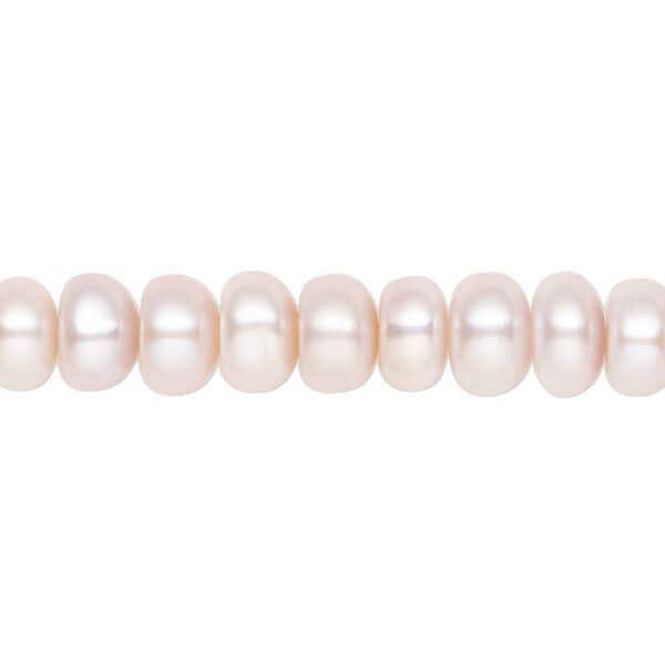 Freshwater pearl 1pkg1, button bead natural 14 inch 8mm cultured image number 0