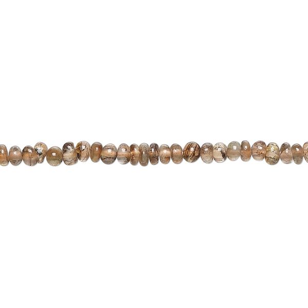 Andalusite 1pkg1, hand-cut rondelle bead natural 13 inch 3x1mm-3x2mm image number 0