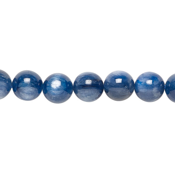 Blue kyanite 1pkg1, round bead natural A- grade, 15.5-16 inch 8mm image number 0