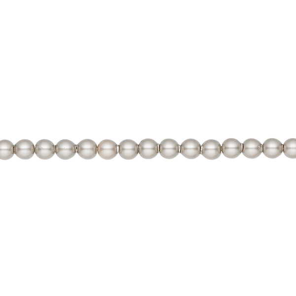 Pearl 1000pk platinum, Swarovski® 3mm round 5810 image number 0