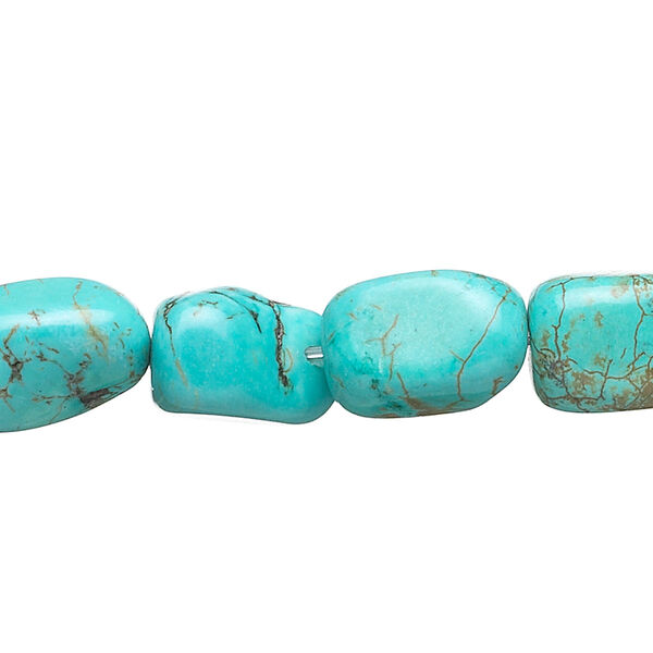 Magnesite 1pkg1, tumbled nugget bead 15 inch small image number 0