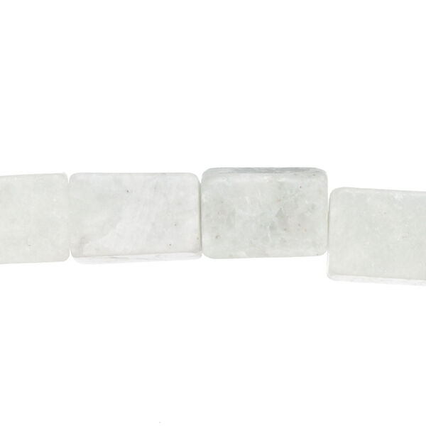 Amazonite 1pkg1, matte flat rectangle bead natural 15 inch 13x8mm-14x9mm image number 0