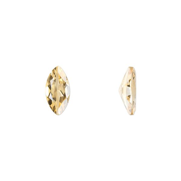 Citrine 1pkg1, hand-cut faceted marquise gem 12x6mm image number 0